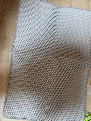 Customer review photo for Double-Layer Cat Litter Mat