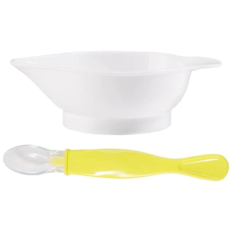 

J15U Baby Feeding Set Bowl & Spoon Set Kid Feeding Essential Feeding Supply for Todders