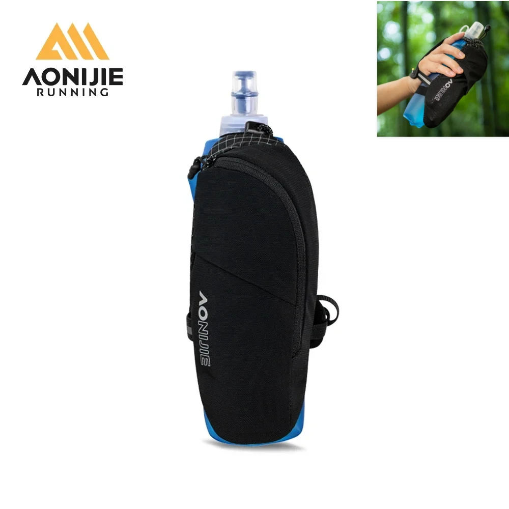 AONIJIE A7108 Sports Handheld Water Bottle Bag Can Hold Mobile Phone 500ml Soft Water Bottle Suitable for Marathon Race Running