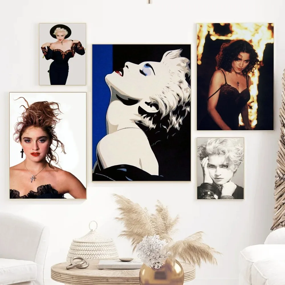 1pc Madonna Bad Girl Poster Paper Print Home Bedroom Entrance Bar Cafe Art Painting Decoration