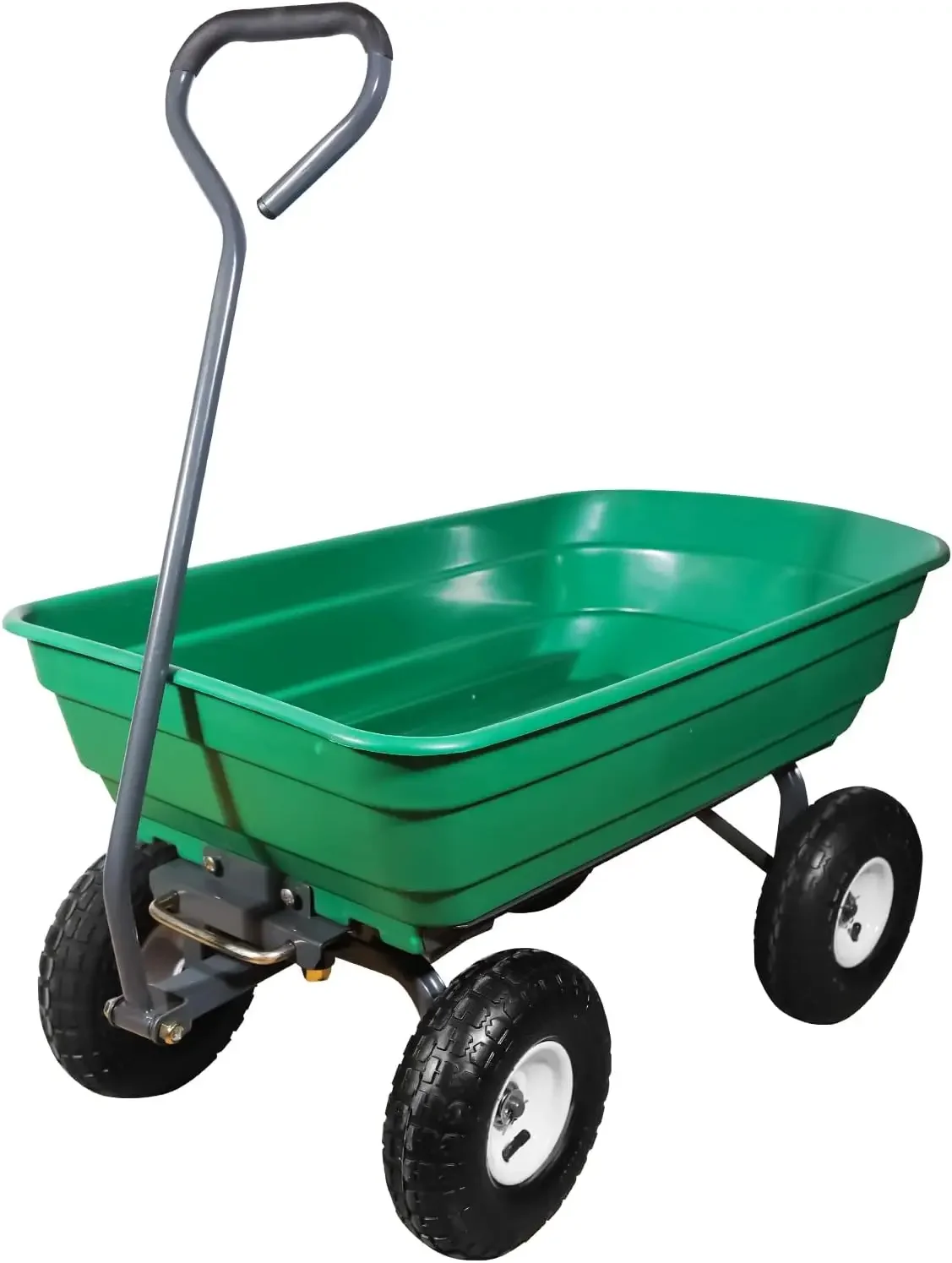 Dump Cart,Camping Beach Wagon with 180° Rotating Handle and 10