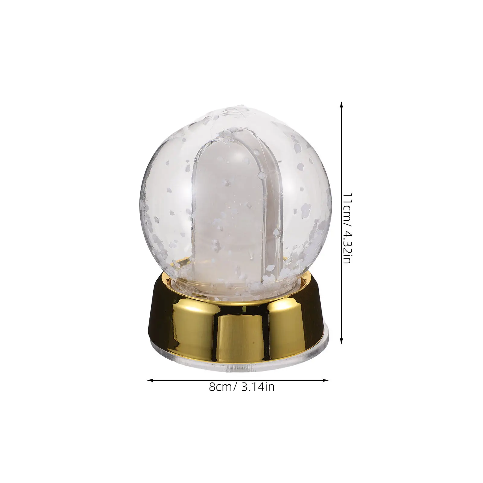 Plastic DIY Snow Globe Photo Frame