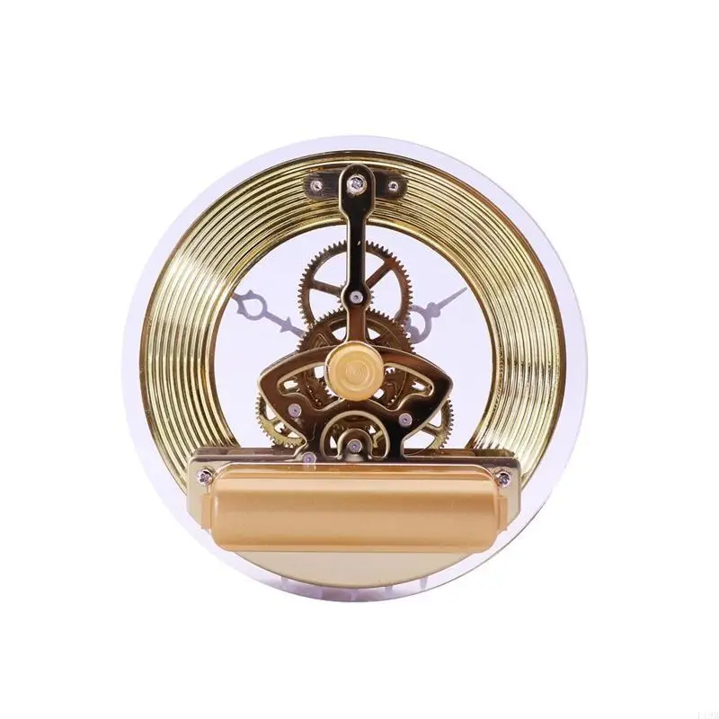 F19B Retro Gear Wall Clock Movement Metal Perspective Table Clocks Accessories for Handmade Hanging Clocks Replacement Part Tool