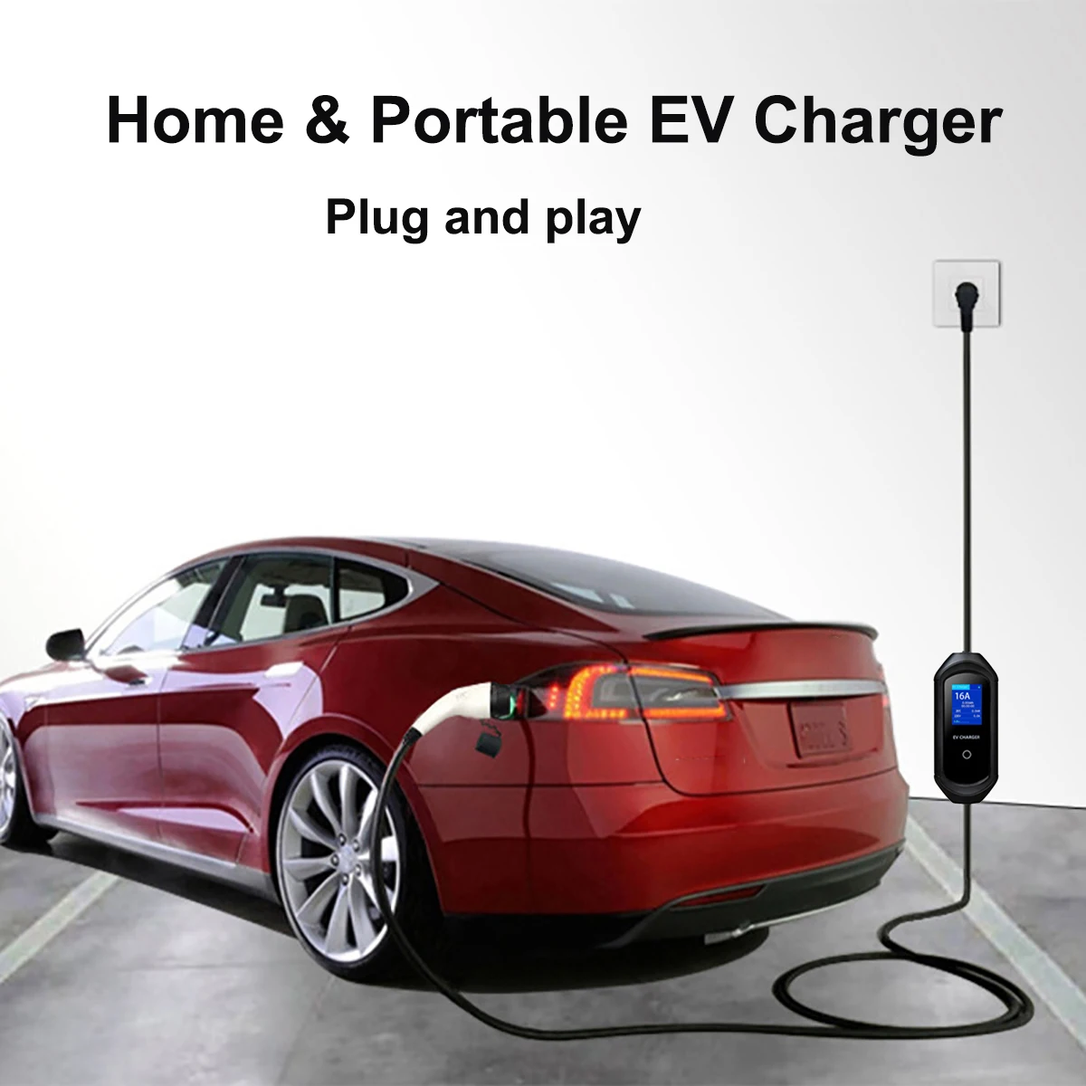 Portable EV Charger with 2.8\