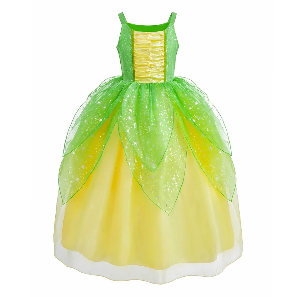 2026 Summer Girls Pink Peach Princess Dress Kids Elf Queen Dresses Costumes Child Christmas Birthday Party Barbi Cosplay Clothes - view 6