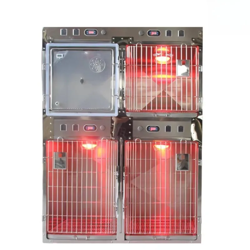 

Stainless Steel Constant Temperature Oxygen Chamber & Boarding Cage Veterinary Monitoring Devices for Use for Pet Supplies