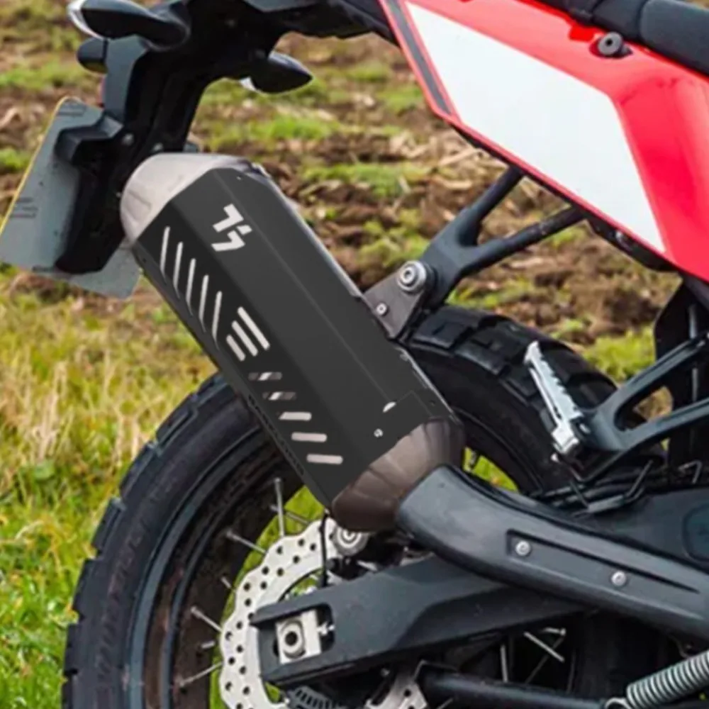 Motorcycle Exhaust Pipe Heat Shield For Yamaha TENERE700 Tenere 700 Rally World Raid Muffler End Tip Cover Guard Crash Protector