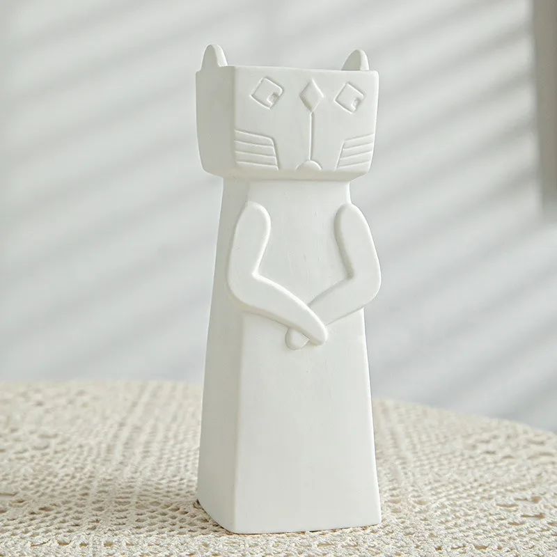Ceramic Vase Simple Cartoon Living Room Dining Table Home Decoration تحف كبيره للمنزل تحف كبيره للمنزل Jarrones Floreros Altos