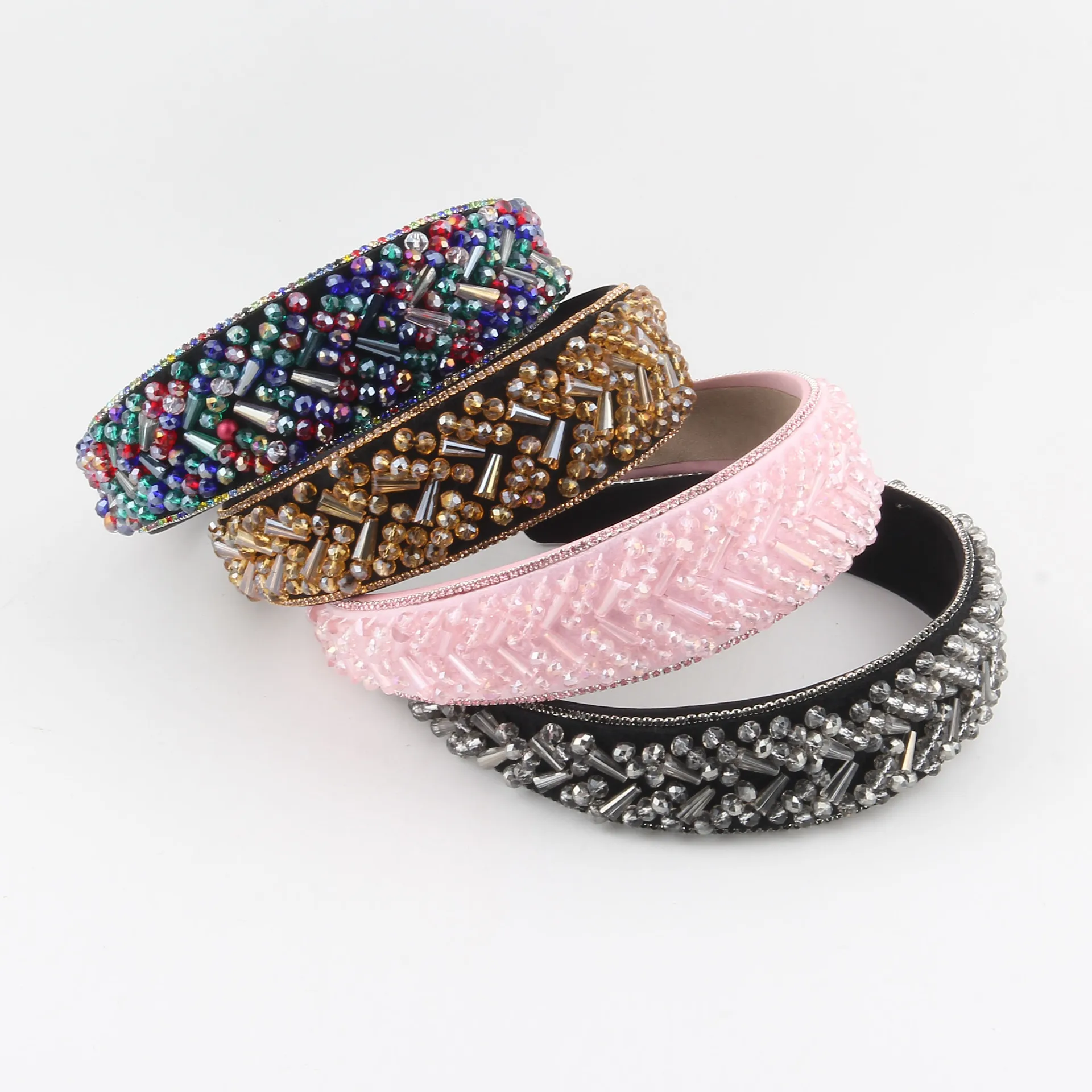 New fashionable thick sponge headband, the same headband on the Baroque show, heavy industry hair accessories women's wholesale