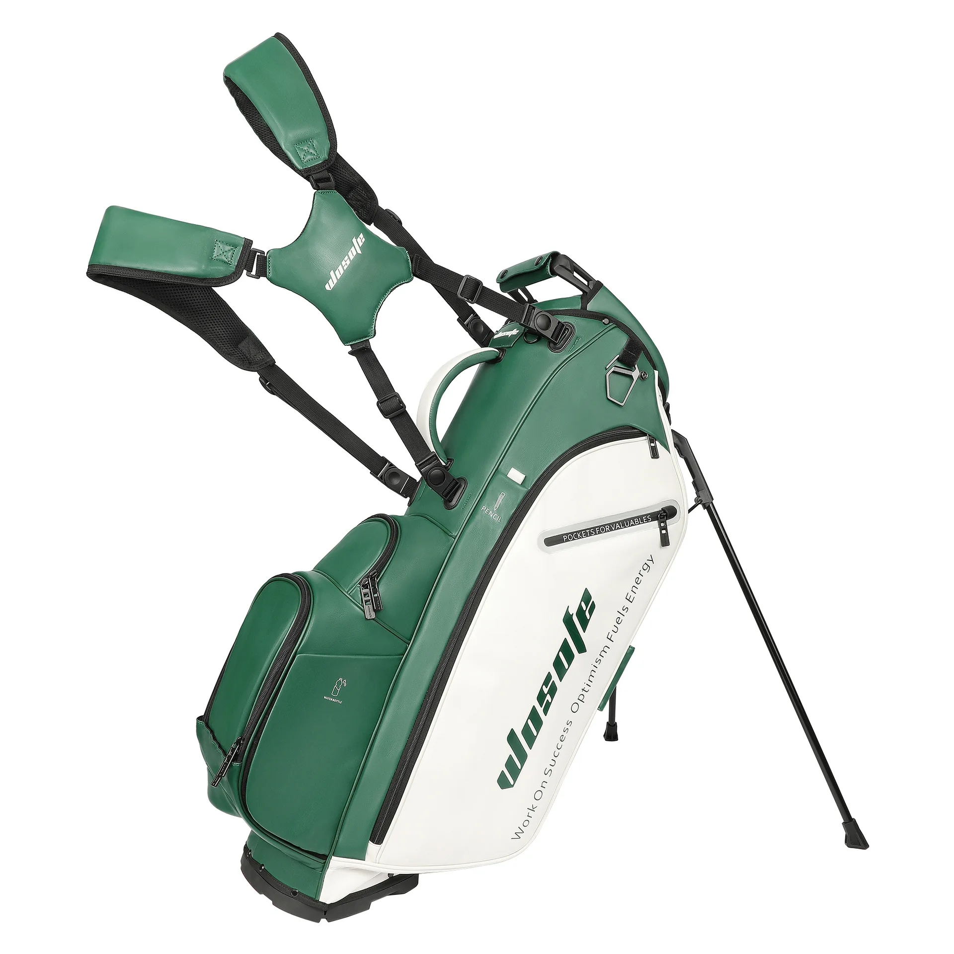 Direct From Manufacturer New PU Material Multi-Functional Stand Golf Bag Waterproof Cross-Border-Full Set Club Capacity