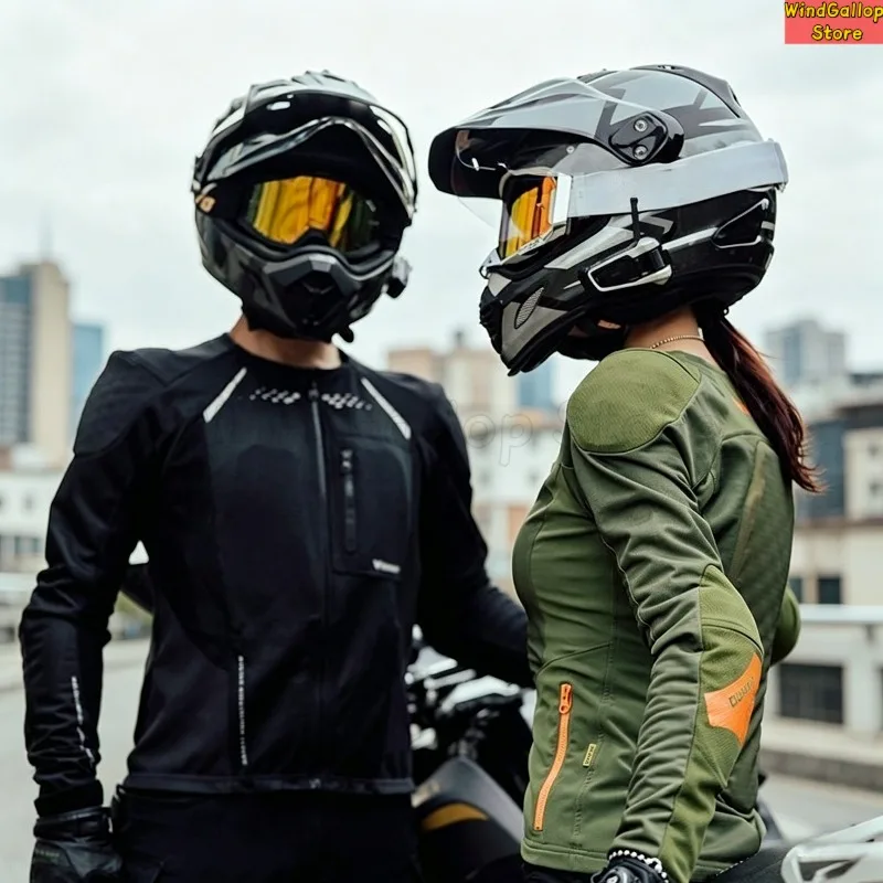 Motorcycle riding clothes Airflow armor clothes Rally locomotive anti-drop summer breathable protective knight armor clothes