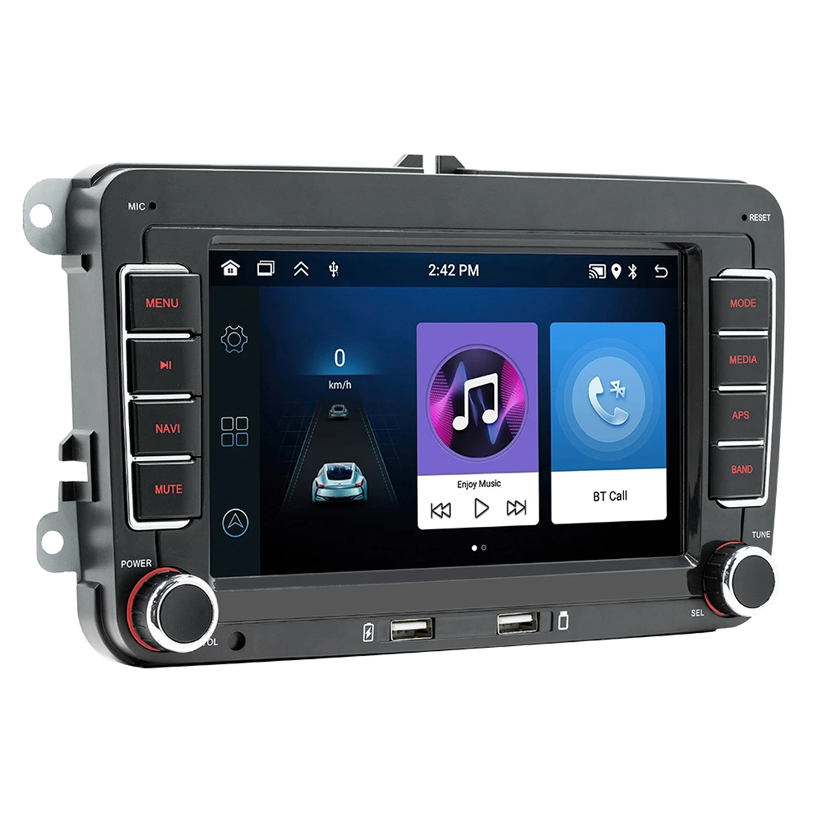 

7Inch 2+64GB Car GPS Navigation Android 12 WiFi Bluetooth 5.1 Player For Car RDS Radio Wired Wireless With Carplay Player