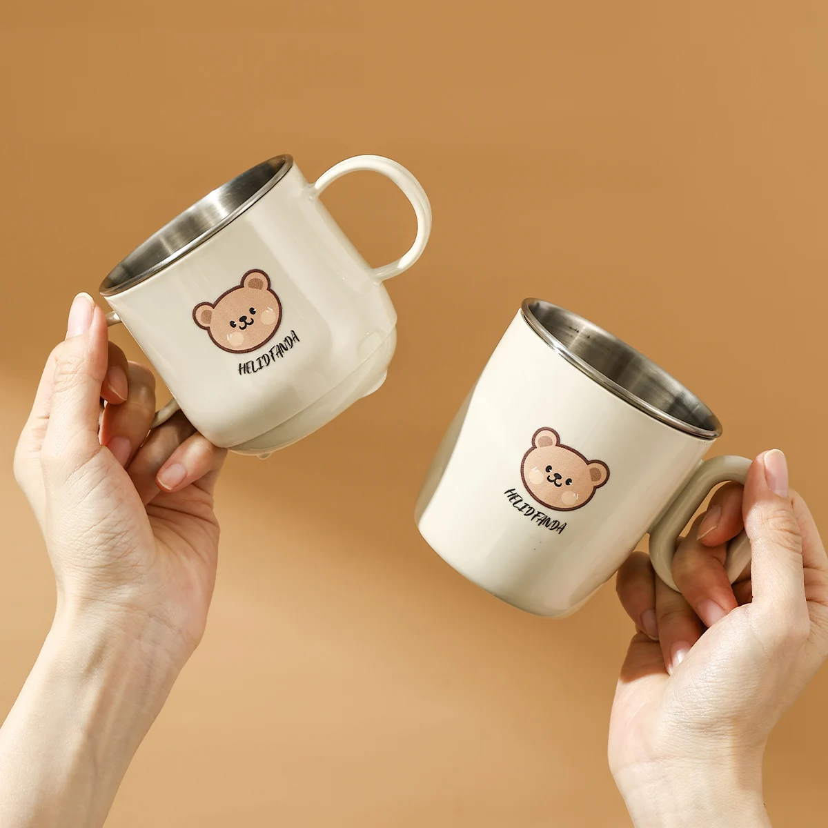 Taza de Acero Inoxidable 304 con Asa Desmontable, Taza de Agua de Doble Capa para Niños, Mini Taza de Té, Leche, Café, Bebidas