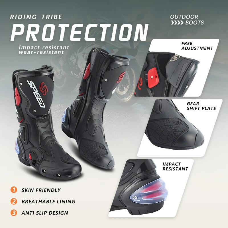 Motorcycle Boot Shoes Off-road Vehicle Riding Boots