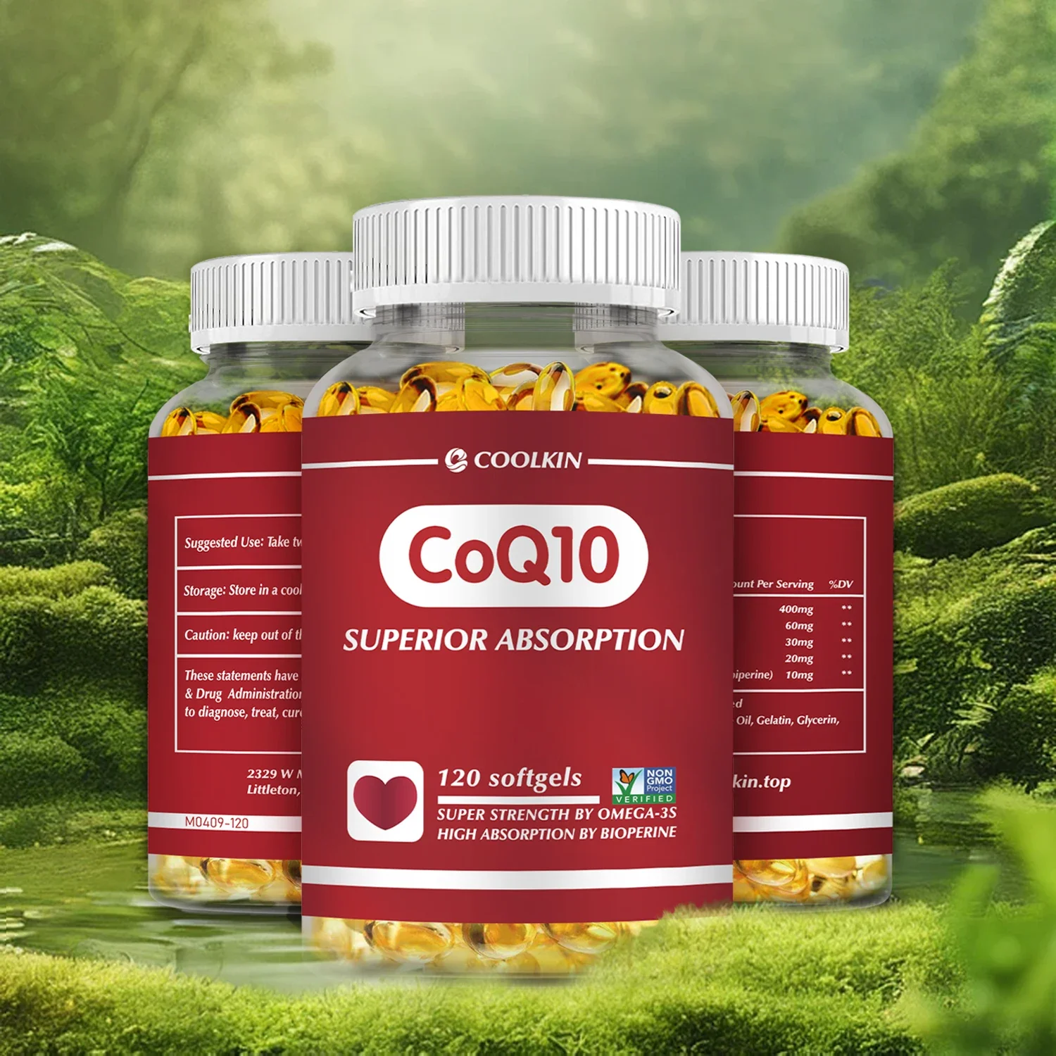 CoQ10 - Normal Energy Production, Supports Heart and Cardiovascular Health, Improves Blood Circulation