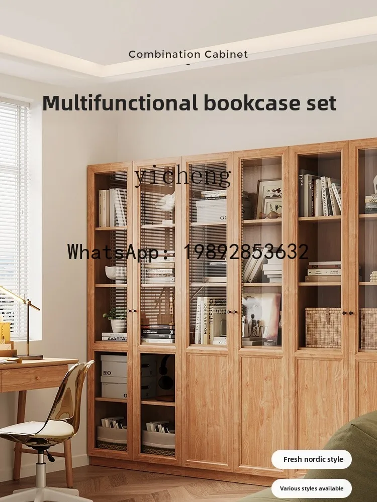 Bookshelf Floor Shelf Household Display Standing Cabinet Floor Storage Bookcase