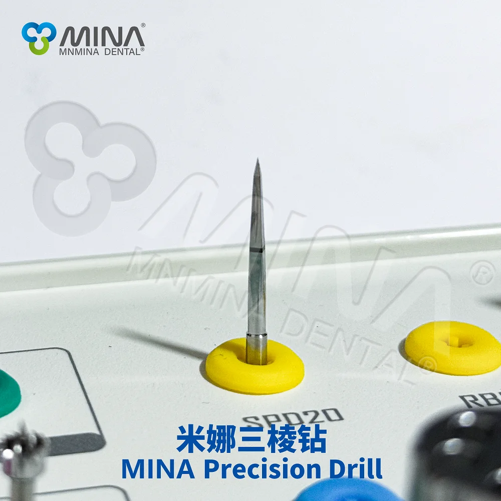 Mina Dental Precision Drill Triangular Prism Design for Efficient Preliminary Positioning Drilling Guide Nourishing Hole