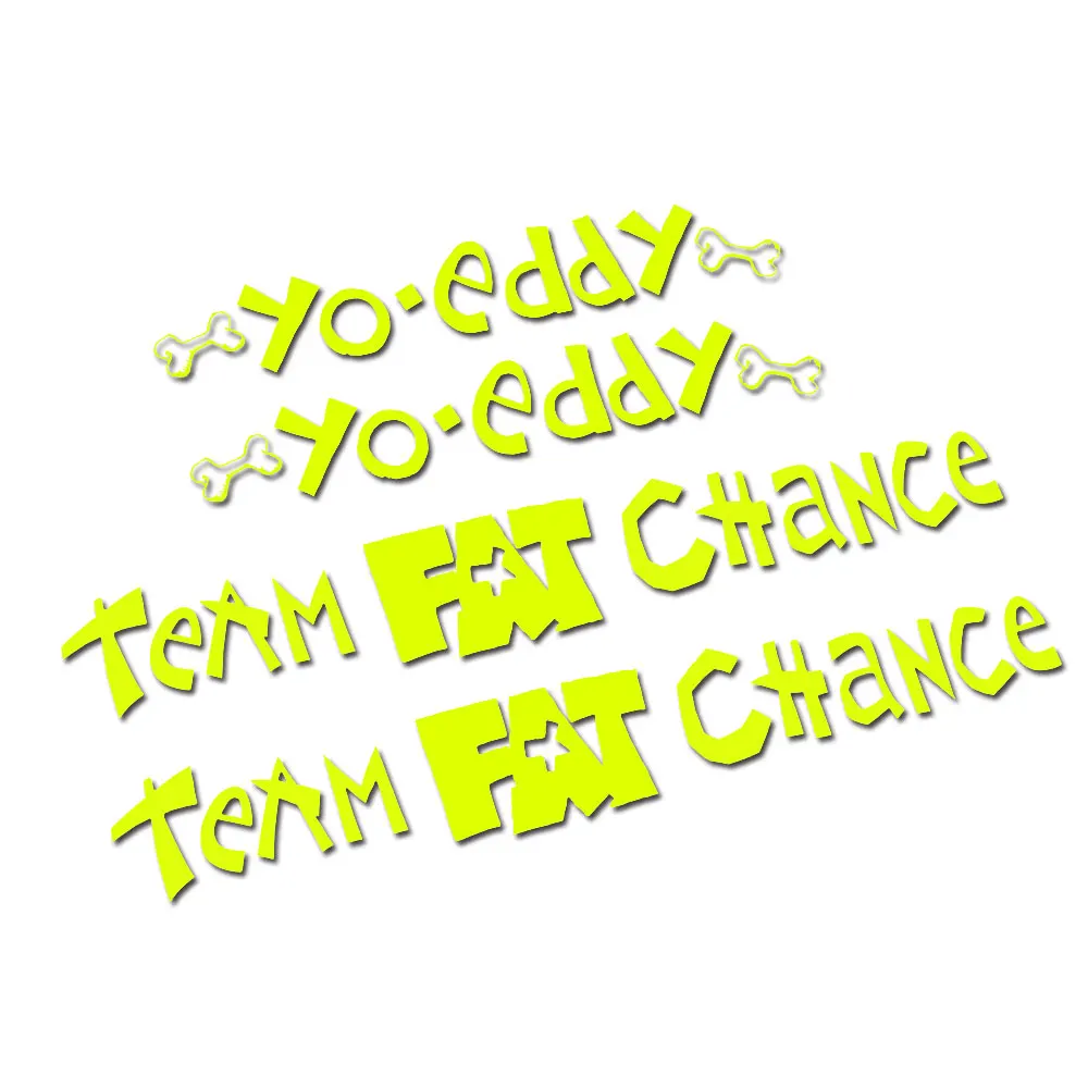 For Fat Chance YO-EDDY Bike Frame sticker Decals mtb Cycling
