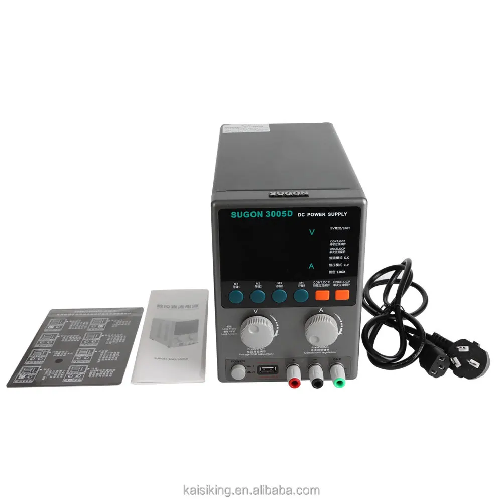 SUGON – réparation unique de téléphone portable et d'ordinateur portable 3005D, réglable, régulé, 220v/110V AC à DC, alimentation à découpage, alimentation cc Mac