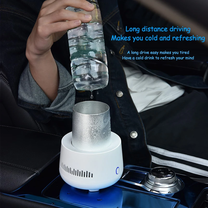 Car Mounted Mini Refrigerator Portable Automobile Home Dual-purpose Refrigeration Small Refrigeration Cup Compatible12V 24V