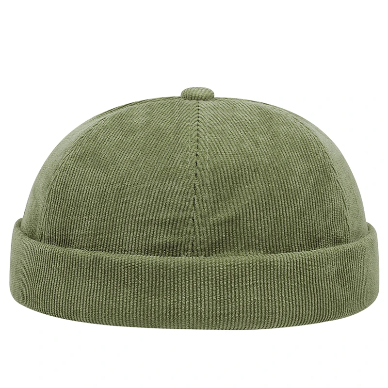 Frühling Und Sommer Neue Casual Vermieter Hut Straße Melone Haut Flut Hüte Ohne Krempe Retro Hip Hop Cap Männer Und Frauen Universal kappe