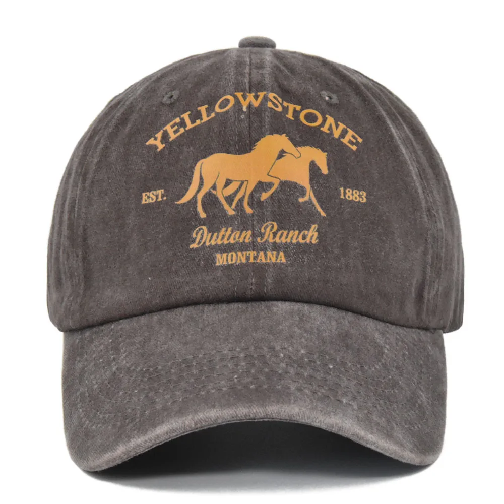 YELLOWSTONE-Casquette de baseball pour hommes et femmes, chapeau de soleil, cheval, printemps, automne, opérabilité, sport, hip hop ajusté