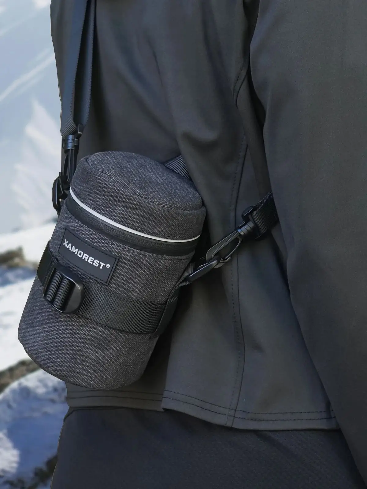 حقيبة عدسة الكاميرا الرقمية ذات العدسة الواحدة من القماش عالي الجودة للحماية الناعمة وحقيبة حمل وحقيبة كتف