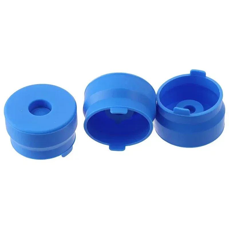 1Pcs Blue Water Jug Cap 3 and 5 Gallon Food Grade Silicone Water Dispenser Non Spill Bottle Caps 55mm Water Bottle