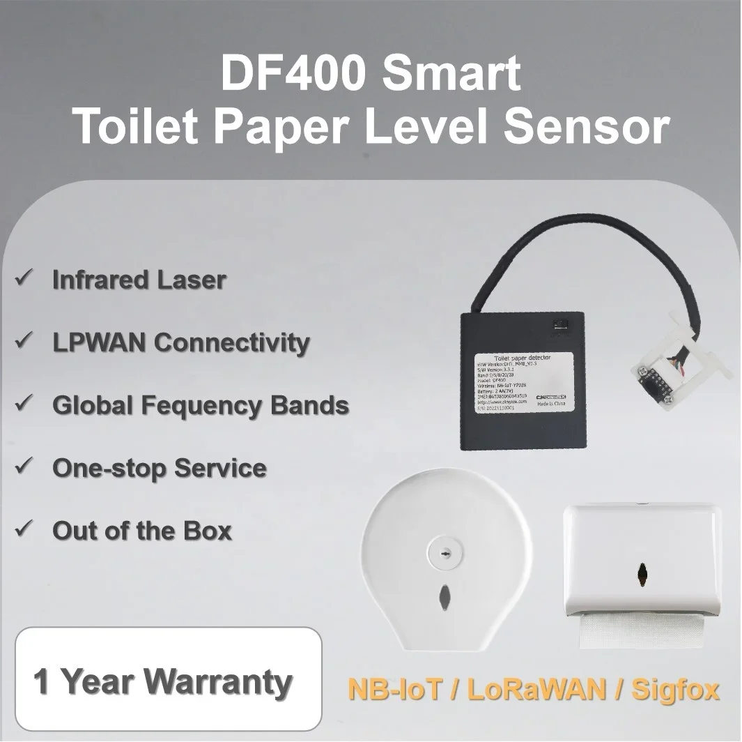 Remote Monitoring Shortage Alarm Toilet Paper Holder Towel Dispenser Sensor Ranging Sensor Smart Toilet Solution