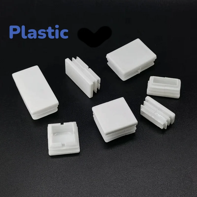 

Защитные приспособления для ножек мебели, белая квадратная пластиковая труба, противоскользящая крышка для ног стола, стула, квадратная заглушка для трубки 5/10/20 шт.