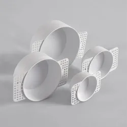 LED interior decoration three color dimmable light, borderless and adjustable, embedded ceiling light for home decoration