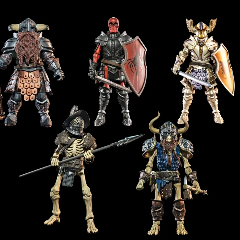 

Original Four Horsemen Studio Brown Horse Giant Axe Red Skull Giant Tower Solassi Action Anime Figure Custom Model Toys Gifts