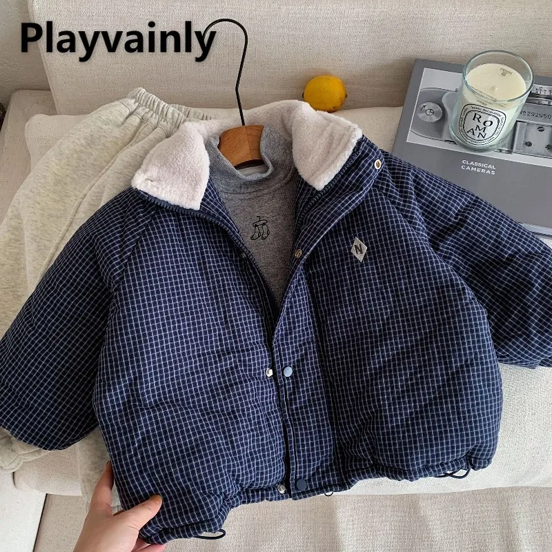 cappotto-invernale-spesso-caldo-per-bambini-ragazzi-ragazza-giacca-imbottita-in-cotone-scozzese-blu-navy-colletto-alla-coreana-in-peluche-capispalla-casual-moda-a5670