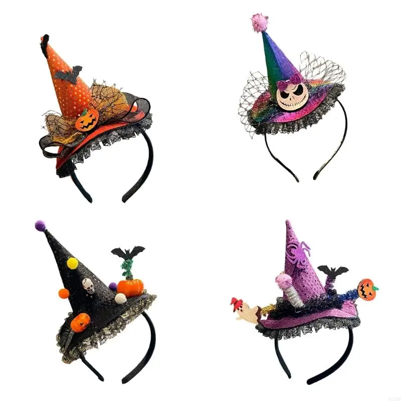 

Victorian Styles Witch Headpiece For Costume Parties And Theater Performances 6XDA