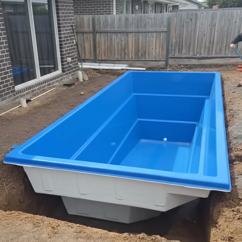 40FT Container Pool 20FT Prefab Inground Pool Shipping Container Above Ground with Glass Window Spa Jets