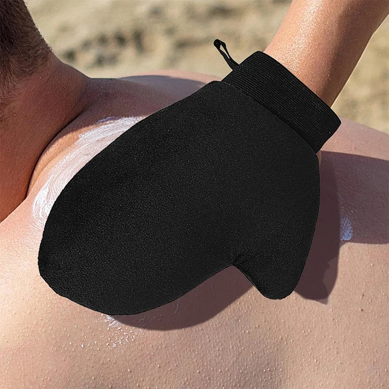 New Tan Mitt Body Lotion Glove Self Tanning Mitt Double Sided Prevents Sticky Hands Applicator Portable Quick Dry Flocking Glove - view 5
