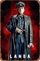 Hans Landa Movie Poster Wall Decor Sign - 12x8 Inch Metal Sign Wall Decor Sign,cave,bar,club,home Wall Art Metal Tin Sign Hal