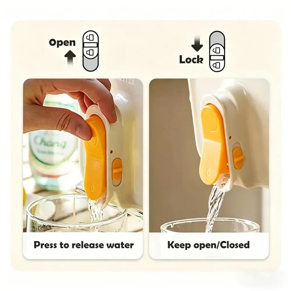 Water Dispenser Brew Coffee Pitcher with Spigot Capacity Plastic Drink Dispenser for Juice Iced Tea Leak-proof for Outdoor