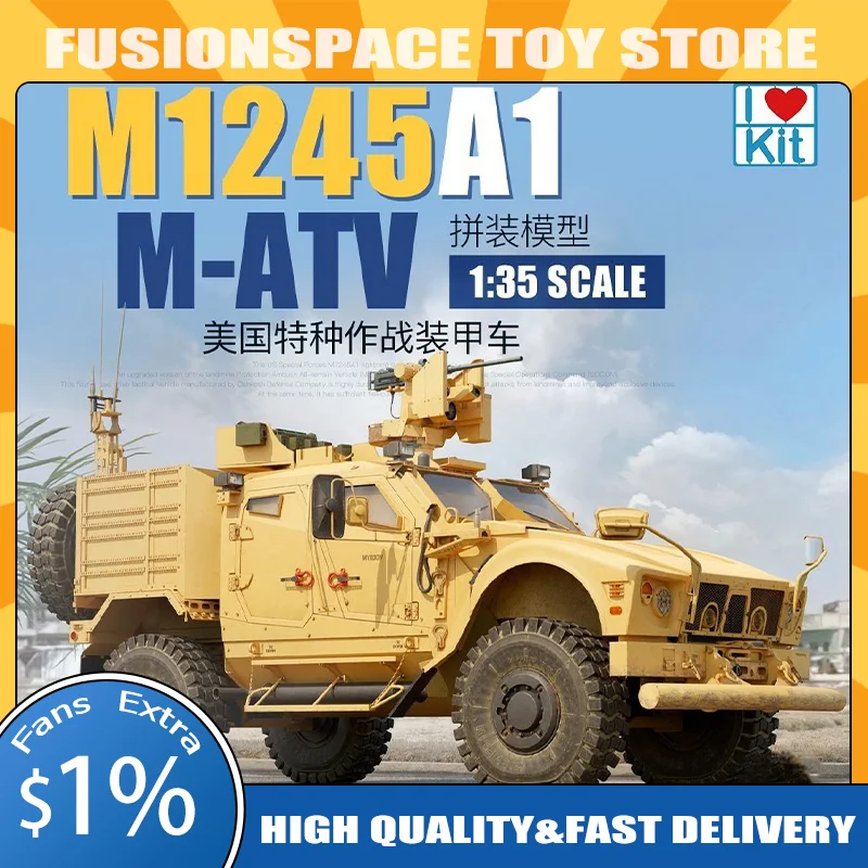 

Trumpeter 1/35 63554 Us M1245a1 M-Atv Special Warfare Armored Vehicle Plastic Assembly Collection Model Kits Collect Toys Gifts