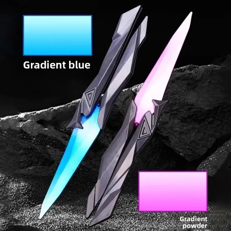Valorant Singularity Butterfly Knife Foldable Replica Toy for Boys Plastic Model Collectible Melee Gear for Cosplay Gaming
