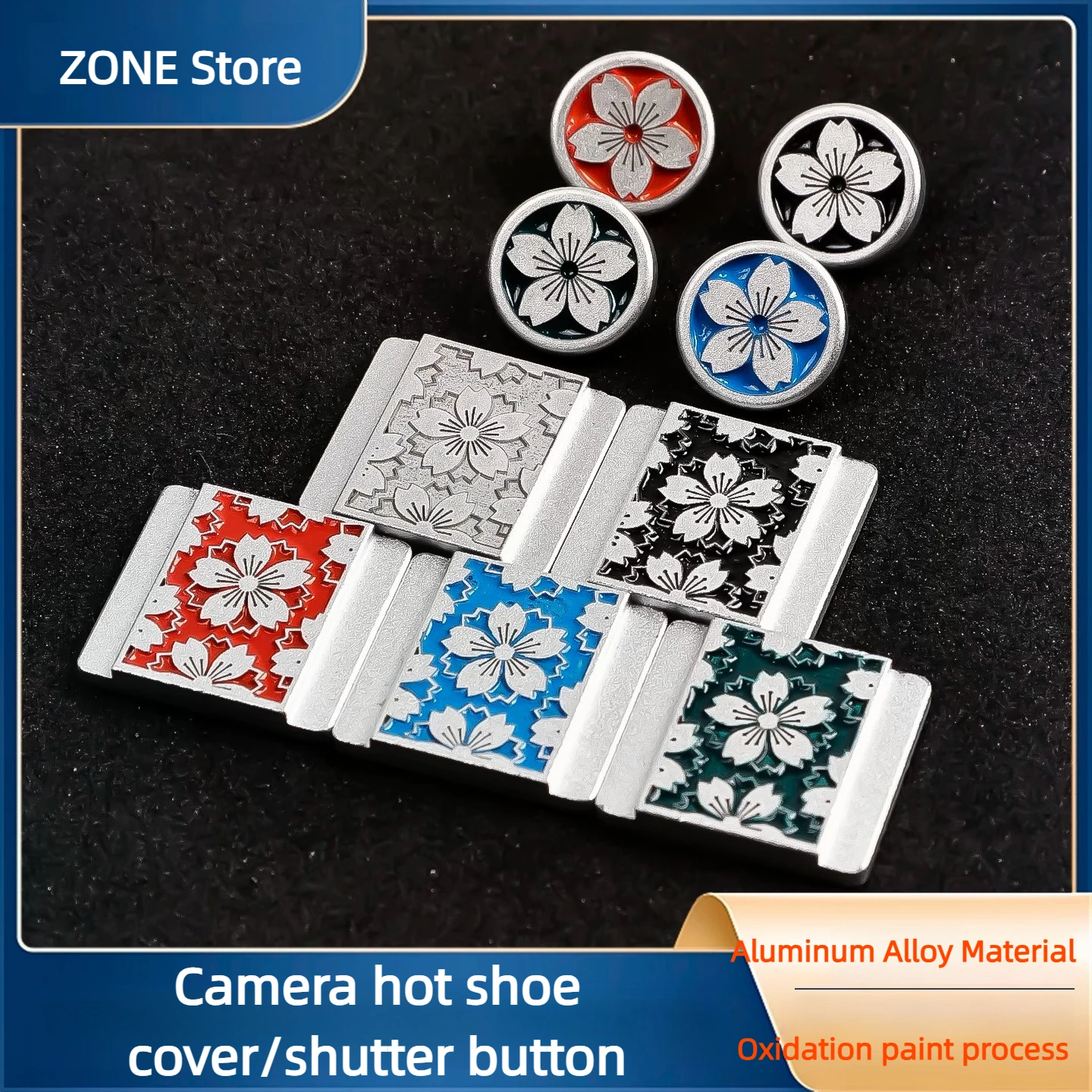 

Sakura Camera Hot Shoe Cover For Nikon Z8 Zfc D750 Sony A6300/6400 A6000 Canon 1dx3 Olympus Fujifilm Metal Camera Decoration
