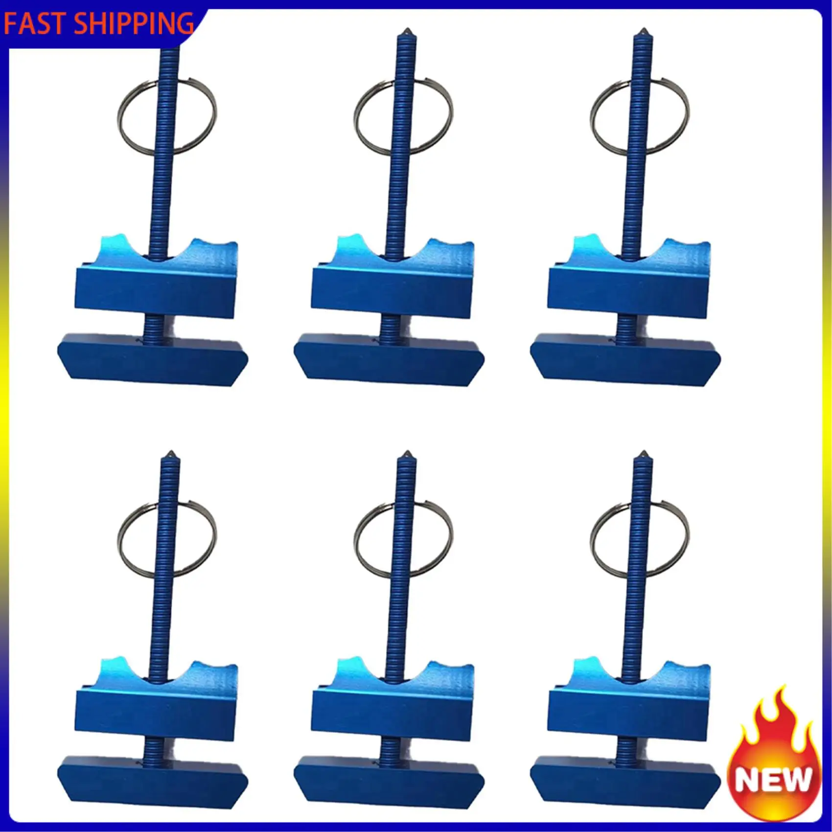 

Умный безопасный инструмент Especial 6X, брелок для замка для ванной комнаты, портативный дверной замок для гостиничных номеров, умный инструмент для шейкера, (синий)