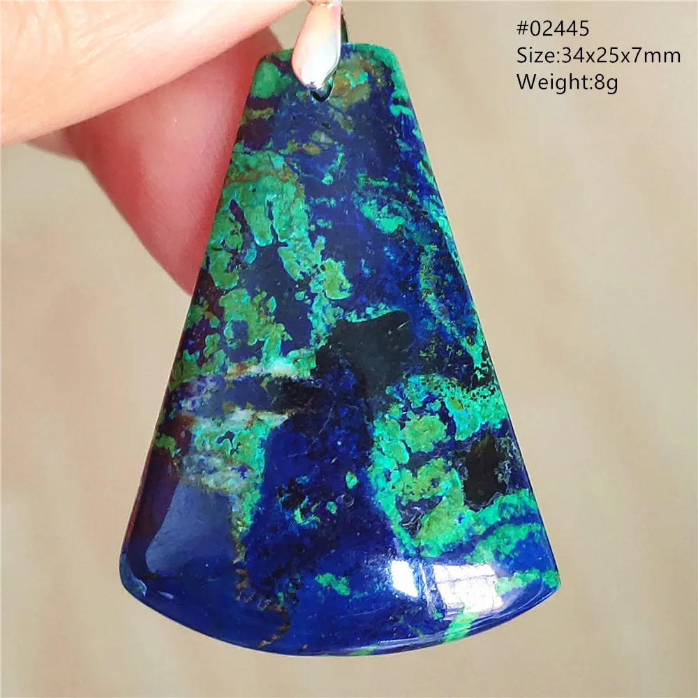 Natural Green Blue Malachite Lapis Lazuli Azurite Pendant Necklace Rare Women Men Bead Water Drop Jewelry AAAAAA