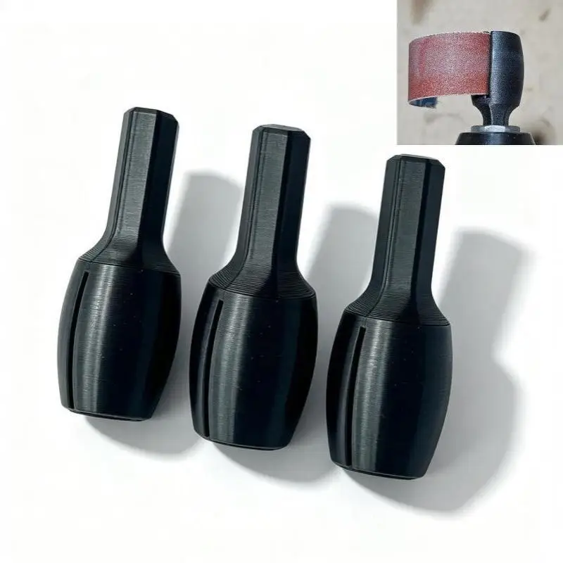 3D Printed Convex Grinding Wheel Head Grinding Head Designs For Electric Drill Accessories In Black Plastic Materials