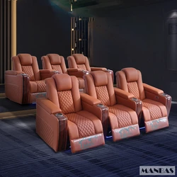 MINGDIBAO Dual Motors Electric Recliner Sofa Seating Room Living Room Sofa Set Furniture Theater Seats Electric Massage Chair