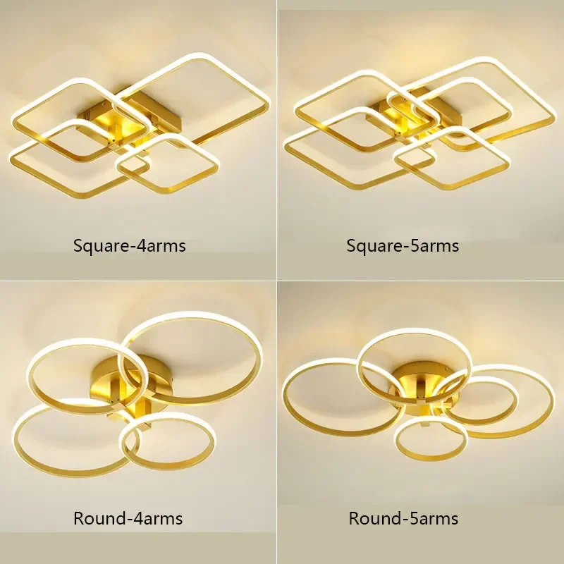 

Square Modern Bedroom Dining room Led Chandeliers Ceiling Light For Living room Ceiling Lamp Home Decor Lighting Aisle Corridor