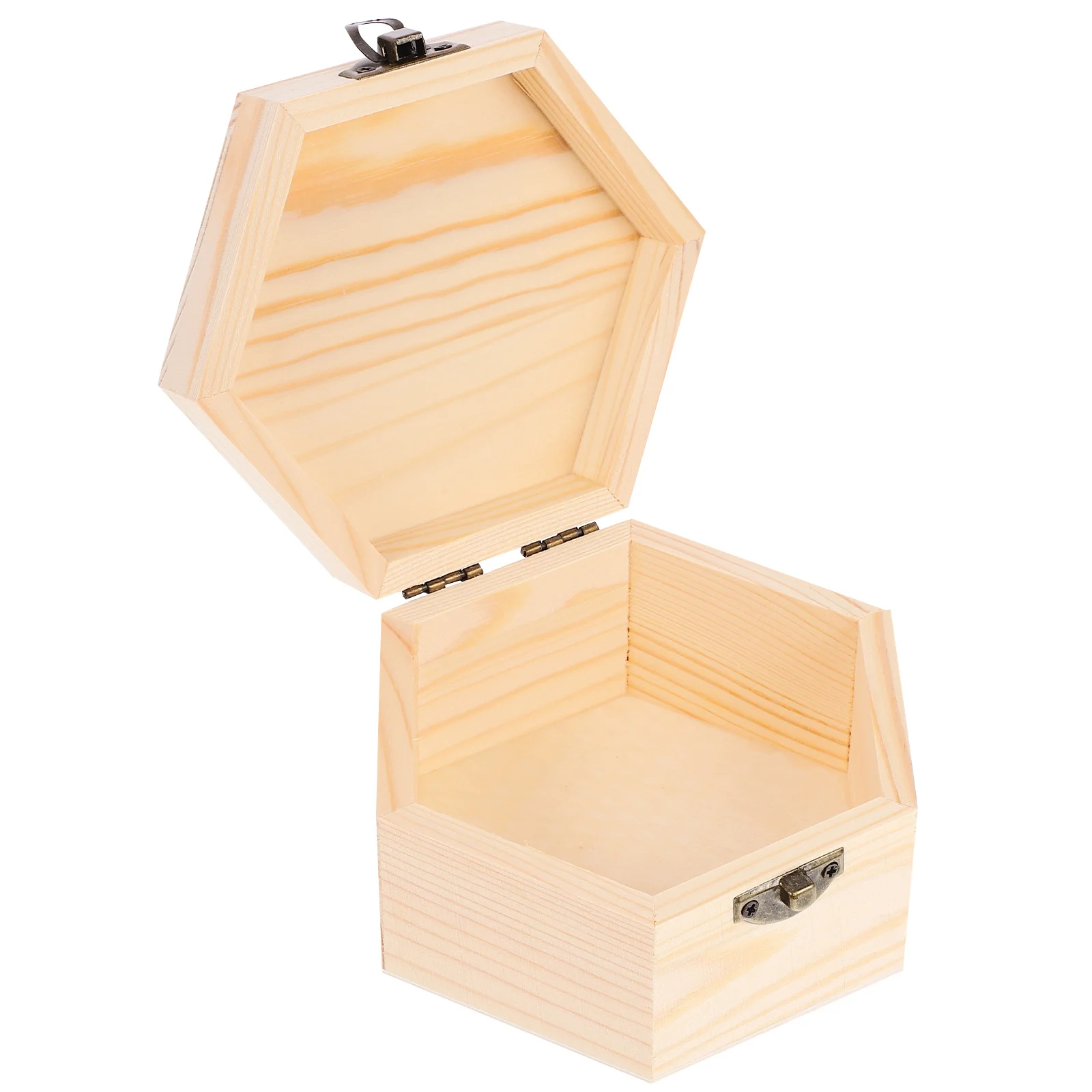صندوق مجوهرات خشبي منظم حلية مزخرف ريفي هيكل بسيط سهل الفتح وإغلاق صندوق تخزين المجوهرات منظم تذكار