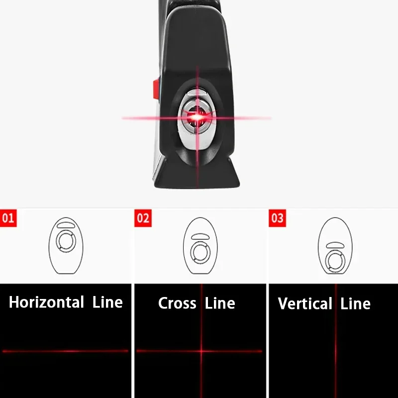 Laser Levels Measure Tape Multipurpose Laser Horizon Vertical Measure Aligner Standard Metric Ruler High Precise Measuring Tools