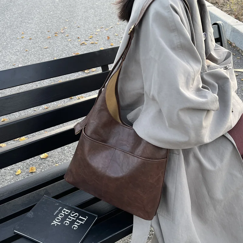 

2025 г. Женская модная сумка-мессенджер большой вместимости для мамы и ребенка — в стиле ретро — универсальная для ежедневного использования