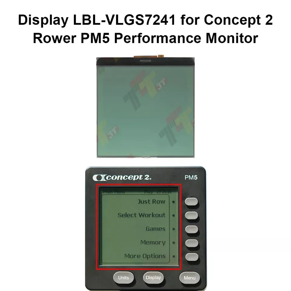 

LCD Display LBL-VLGS7241 for Concept 2 Rower PM5 Performance Monitor